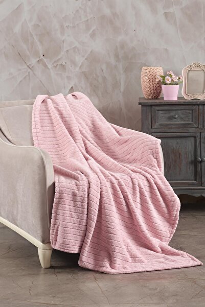Cotonila Comfy | Çizgili Wellsoft Tv Battaniyesi 110x180 cm