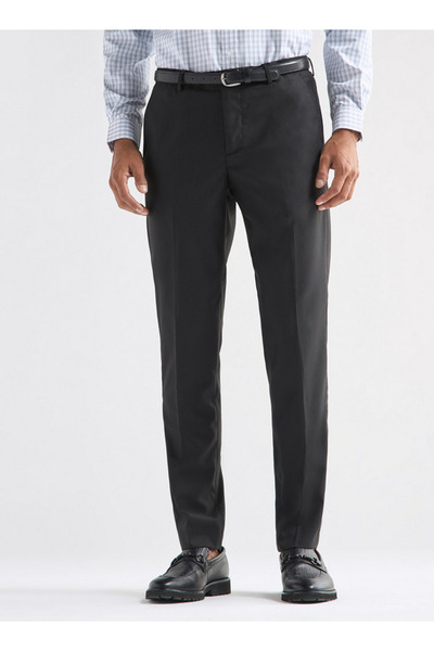 FAV Textured Regular Fit Flexi Waist Trousers with Pockets