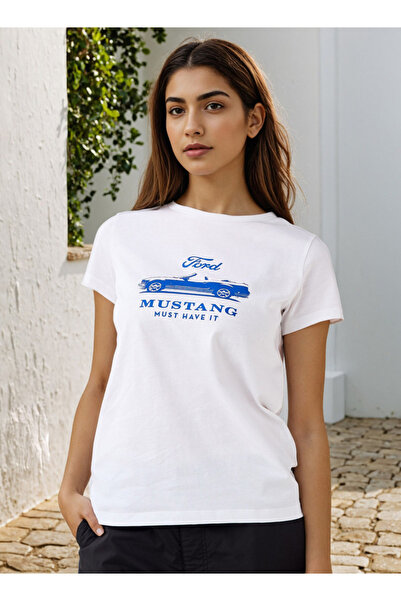 SP Characters تي شيرت مطبوع عليه فورد موستانج