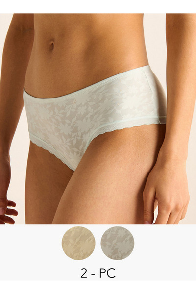 FAV مجموعة من 3 قطع - سراويل داخلية مزخرفة بحزام خصر مطاطي