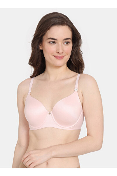 Zivame Padded Wired T-shirt Bra with Hook and Eye Closure