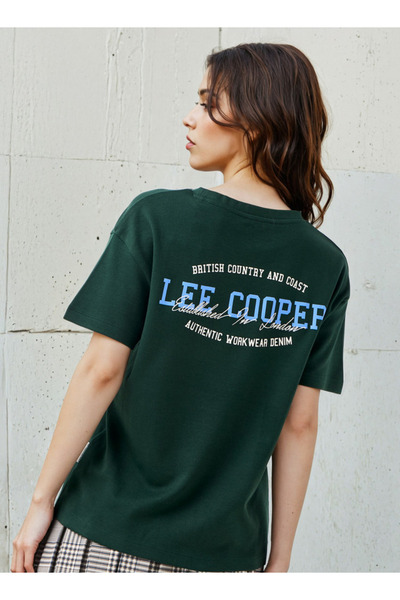 Lee Cooper T-shirt Regular Fit with Logo Print Cotton