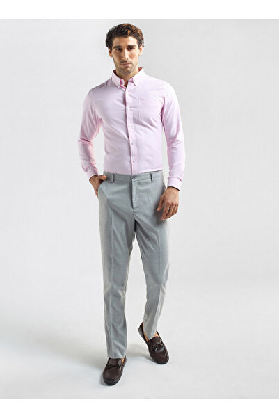 FAV Checked Regular Fit Flexi Waist Trousers with Pockets