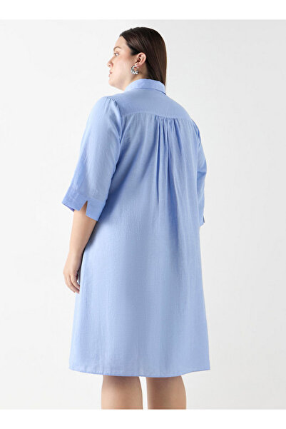 Ulla Popken Plus Size Shirt Dress With Pocket