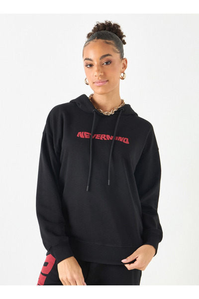 SP Characters Nirvana Print Hooded Sweatshirt with Long Sves