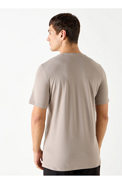 Iconic Slogan Print Crew Neck T-shirt With Short Sleeves