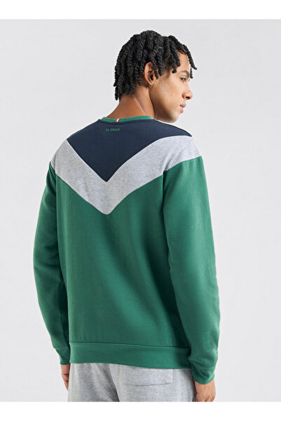 FAV Colourblock Sweatshirt with Crew Neck and Long Sleeves