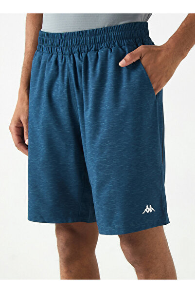 Kappa Logo Print Shorts With Elasticated Waistband And Pockets