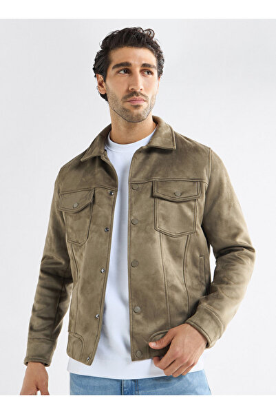 FAV سترة راكبي الدراجات النارية بقصّة عادية مع زر إغلاق كبس