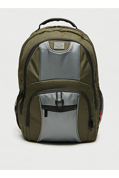 ECKO Unltd Panel Detail Backpack with Adjustable Straps and Zip Closure