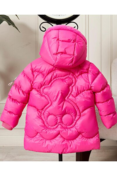 Benittokids Baby Girl Hooded Zippered Puffer Coat 51351