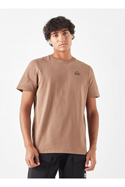 Kappa Solid Crew Neck T-shirt with Short Sleeves