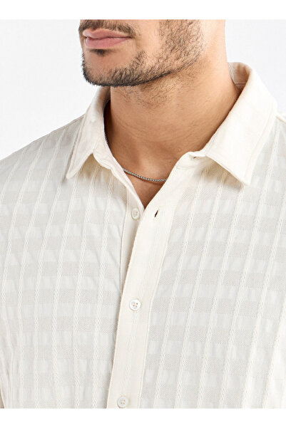 FAV Textured Shirt with Long Sleeves