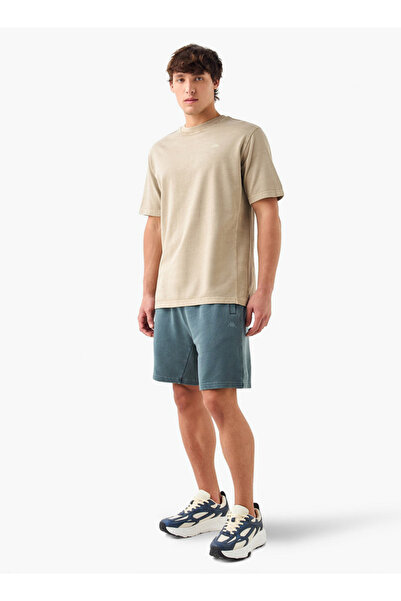 Kappa Textured Shorts with Drawstring Closure and Pockets