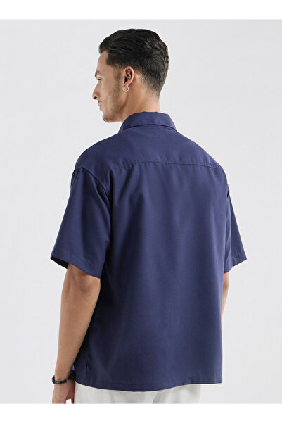 FAV Regular Fit Shirt with Collar and Short Sleeves