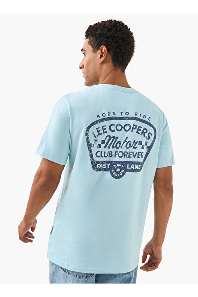 Lee Cooper تي شيرت برقبة دائرية وتفاصيل الشعار