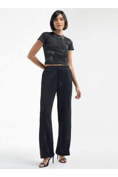 FAV All-Over Print Crew Neck T-shirt with Short Sleeves