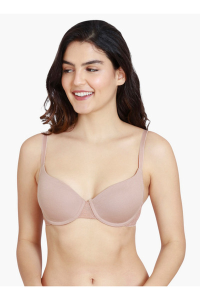 Zivame حمالة صدر نصف مبطنة بلوحة دانتيل