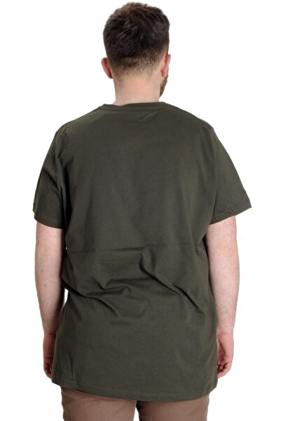 ModeXL Mode XL Large Size Men's Tshirt Crew Neck Basic 20031 Khaki