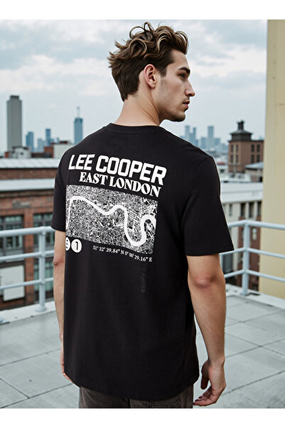 Lee Cooper تي شيرت بطبعة طباعية ورقبة دائرية