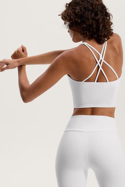 Oysho Striped Comfortlux Tank Top with Cup