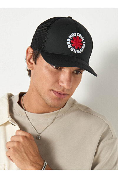 SP Characters قبعة مطرزة بشعار Red Hot Chili Peppers مع قفل خلفي