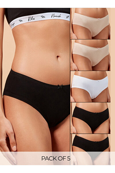 FAV مجموعة من 5 قطع - سراويل داخلية بحزام خصر مطاطي