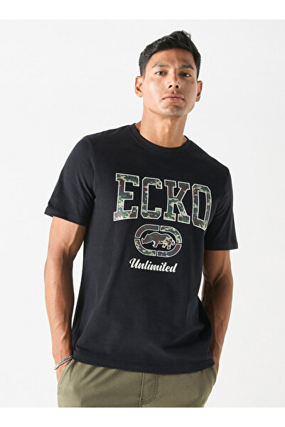 ECKO Unltd Logo Print T-shirt Crew Neck