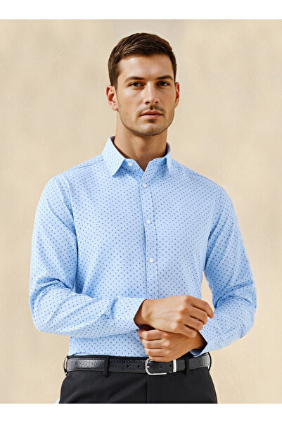 FAV قميص مطبوع بقصّة Slim Fit