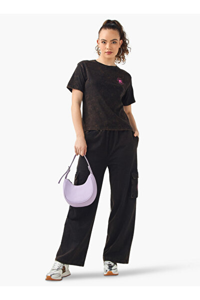 SP Characters بنطال رياضي كارجو مطبوع عليه باربي مع رباط للإغلاق