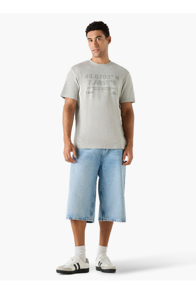 Kappa Embossed T-shirt With Short Sleeves