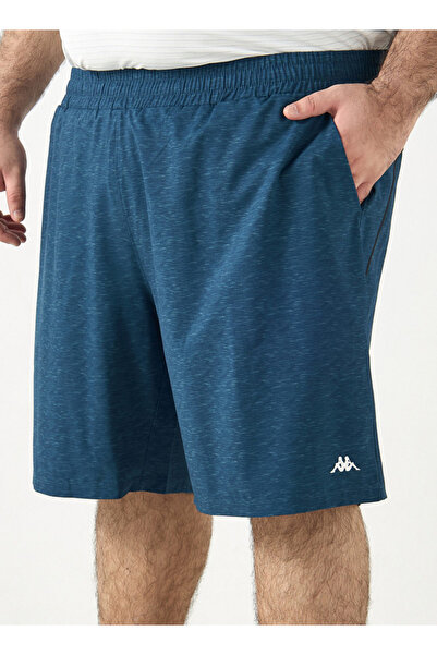 Kappa Logo Print Shorts With Elasticated Waistband And Pockets
