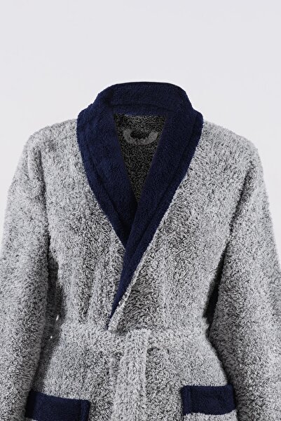 Znp Home Βελούδινο φόρεμα Navy Shawl Unisex Wellsoft | Ρόμπα