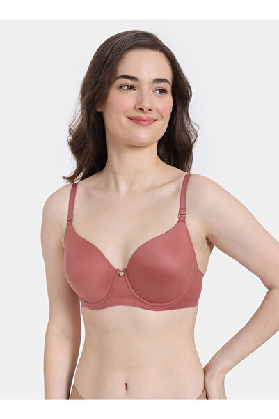 Zivame Padded Wired T-shirt Bra With Hook And Eye Closure