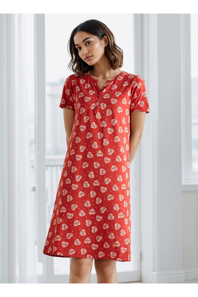 FAV فستان نوم مطبوع