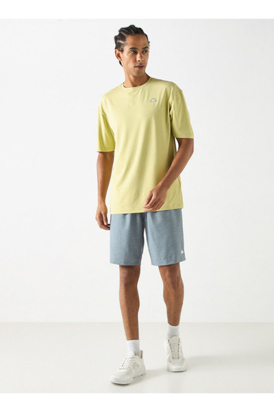 Kappa Textured T-shirt with Short Sleeves and Crew Neck