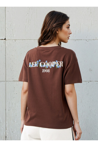 Lee Cooper T-shirt Regular Fit with Logo Print Cotton
