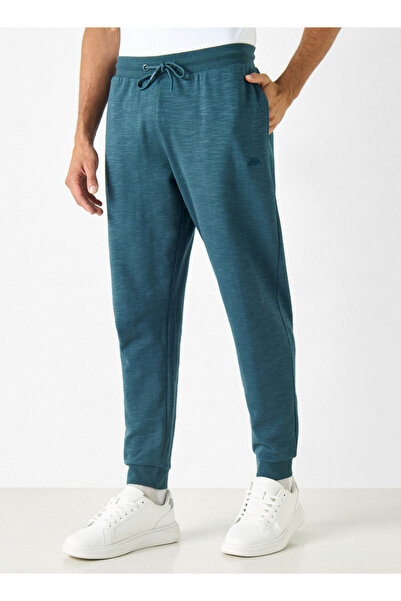 Kappa Plain Joggers with Drawstring Closure and Pockets