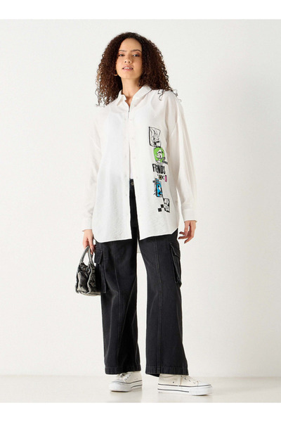 SP Characters قميص بطبعة ميكي والأصدقاء بأكمام طويلة