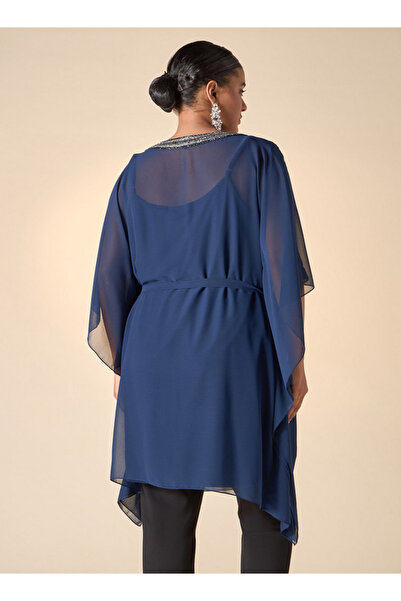 Ulla Popken NECK EMBLLISHED KAFTAN TOP