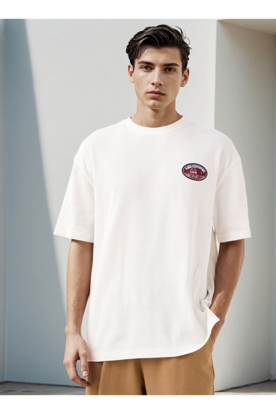 Lee Cooper تي شيرت مطبوع بياقة دائرية