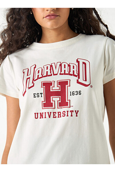 SP Characters Varsity Print Crew Neck T-shirt with Short Sleeves