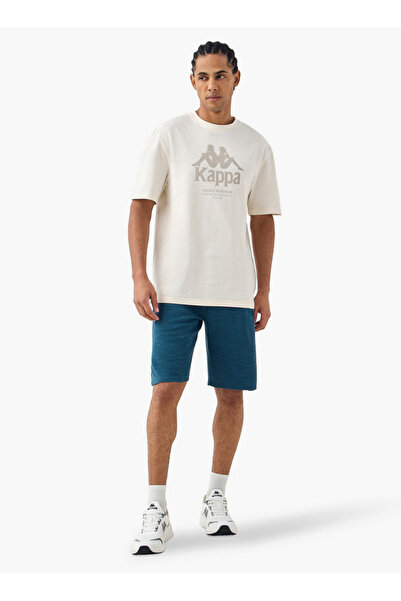 Kappa Logo Embroidered Shorts with Drawstring Closure and Pockets
