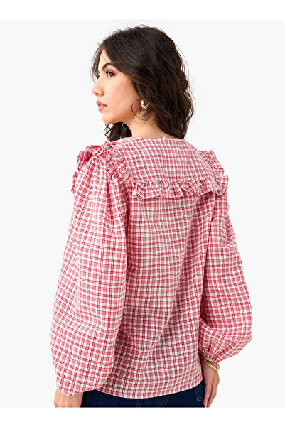 Lee Cooper Checked and Embellished Top