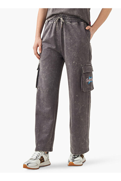 SP Characters Barbie Print Cargo Joggers with Drawstring Closure