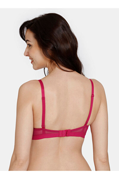 Zivame Lace Detail Balconette Bra With Hook And Eye Closure