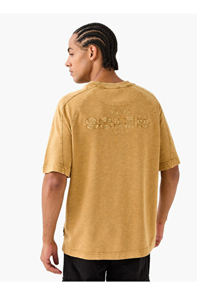 Lee Cooper تي شيرت مقسم إلى أجزاء مع رقبة دائرية