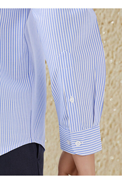 FAV Regular Fit Striped Collared Shirt with Long Sleeves