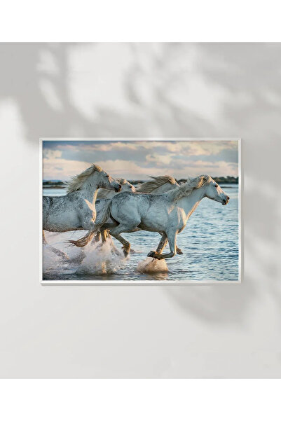 VOGLOO Horses in the Sea Poster