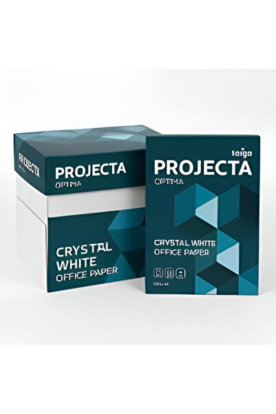 ICECOPY PROJECTA OPTİMA A4 FOTOKOPİ KAĞIDI 5 PAKET 1 KOLİ 5X500 ADET 2500 YAPRAK YÜKSEK KALİTE